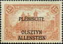 "General Post Office" overprinted OLSZTYN-ALLENSTEIN