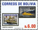 Ships on Stamps of Bolivia and Iceland