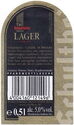 Schultheiss Lager Schwarz