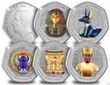 50 Pence (Set 5 x 50 Pence - The Treasures of Tutankhamun - Color)