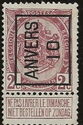 Coat of Arms - Typo. overprint with ANVERS 10