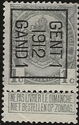 Coat of Arms - Typo. overprint with GENT 1 1912 GAND 1