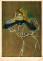 Henri de Toulouse Lautrec. Portrait of Singer Yvette Gilbert. 1894