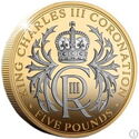 5 Pounds (King Charles III Coronation - Royal Cypher - Gilded)
