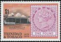 1879 £1 and General Post Office, Scarborough, Tobago