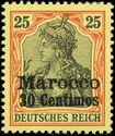 Germania with imperial crown, hatched background