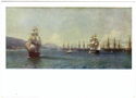 Ivan Aivazovsky. Black Sea Fleet in Feodosia. 1890
