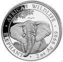 200 Shillings (African Wildlife - Elephant 2 Oz.)