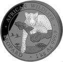 2,000 Shillings (African Wildlife - Leopard 1 kg. Black Premium Edition)