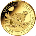 500 Shillings (African Wildlife - Leopard ½ Oz. Gold)
