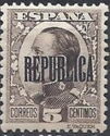 King Alfonso XIII - Overprinted