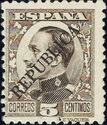 King Alfonso XIII - Overprinted