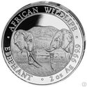 200 Shillings (African Wildlife - Elephant 2 Oz.)