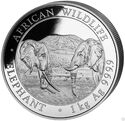 2,000 Shillings (African Wildlife - Elephant 1 kg.)