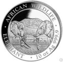 1,000 Shillings (African Wildlife - Elephant 10 Oz.)