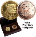 Various Krugerrand (Gold Set Big Five Leopard + Krugerrand Privy Mark)
