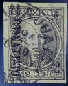Hidalgo in circle,overprint