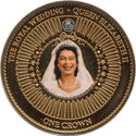 1 Crown (The Royal Wedding - Queen Elizabeth II)