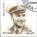 Yuri Gagarin in Uniform with Cap