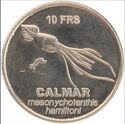 10 Francs (Marine fauna - Colossal squid or mesonihoteuthis)