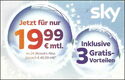 sky inkluise 3Gratis-Vorteilen
