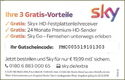 sky inkluise 3Gratis-Vorteilen
