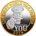 2 Pounds (The 100th Anniversary of the 1st WW - Silver piedfort edition)