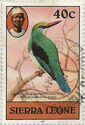 Blue-breasted Kingfisher (Halcyon malimbica); 1983 imprint