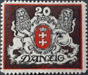The coat of arms of Danzig with lions