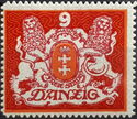 The coat of arms of Danzig with lions