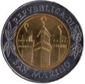 500 Lire (1700th of foundation of Republic of San Marino)