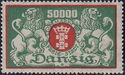 The coat of arms of Danzig with lions