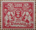 The coat of arms of Danzig with lions