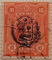 Augusto B. Leguia - overprint