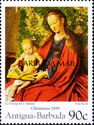 "Virgin and Child" (Van Eyck) - Overprinted
