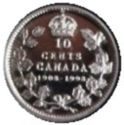 10 Cents (90th Anniversary of Royal Canadian Mint)