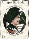 Queen Elizabeth II in Garter Robes - Overprinted