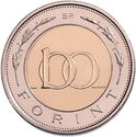 100 Forint (Hungarian Defence Forces, 175 years)