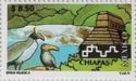 Palenque Pyramid and Waterfalls, Chiapas; Birds