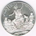 1 Dinar (Roman Sea God Neptune)