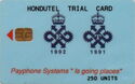 Queen's Award - HONDUTEL TRIAL CARD (Small Value)