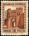 Toledo, Puerto del Sol OVERPRINTED by TANGIER