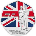 50 Pence (75 Years of the Windrush Generation - Coloured)
