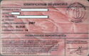Certificat d'Immatriculation - Vehicle Ownership Card