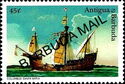 "Santa Maria" - Overprinted