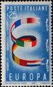 Letter 'E' formed from Flags of EUROPA Members