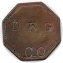 58⅓ Cent Token DFG / CO (all incuse)