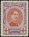 King Albert I - Red Medallion - Perf. 12