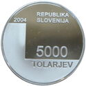 5,000 Tolarjev (1000th Anniversary of Town of Bled mention)