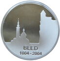 5,000 Tolarjev (1000th Anniversary of Town of Bled mention)